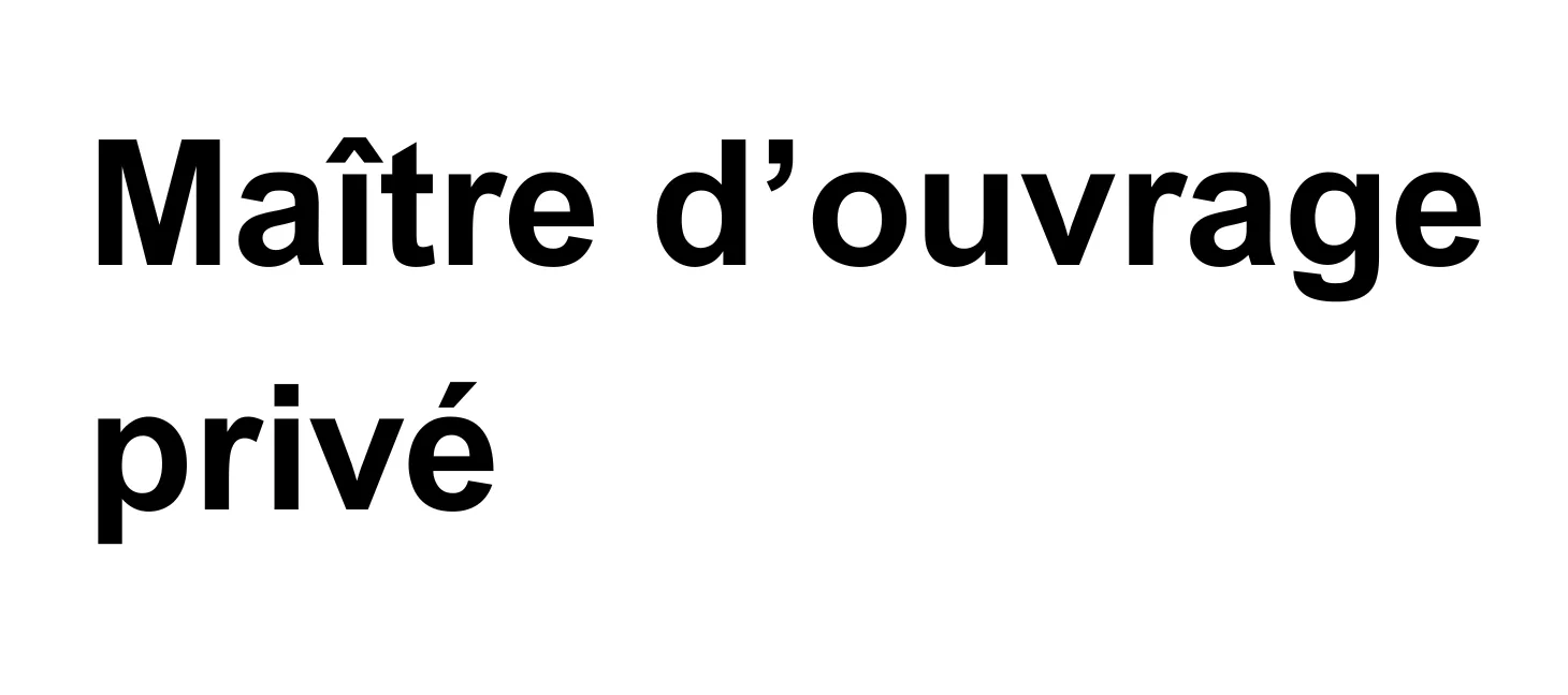 Maître d'ouvrage privé